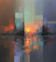 Artist Creates Modern Landscapes In His Unique Abstract Style